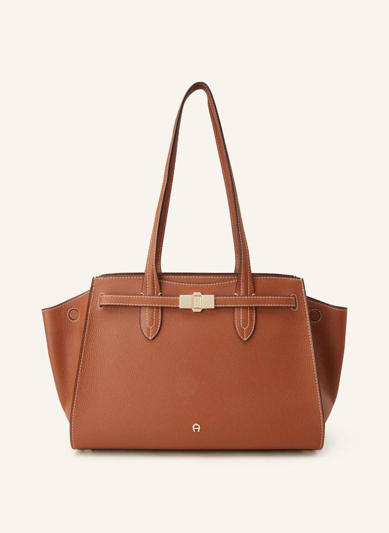 Aigner Shopper Farrah Large braun von aigner