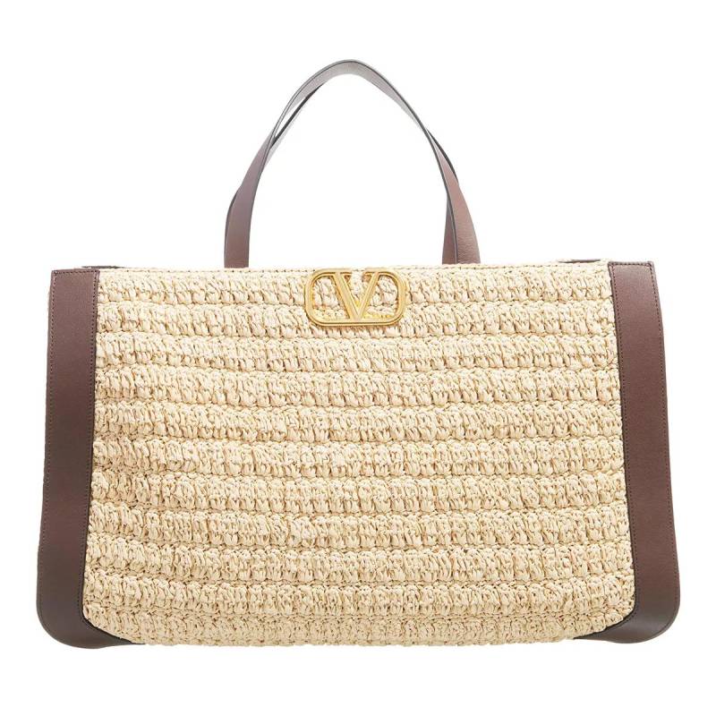 Valentino Garavani Handtasche - V Logo Signature Tote Bag - Gr. unisize - in Beige - für Damen von Valentino Garavani