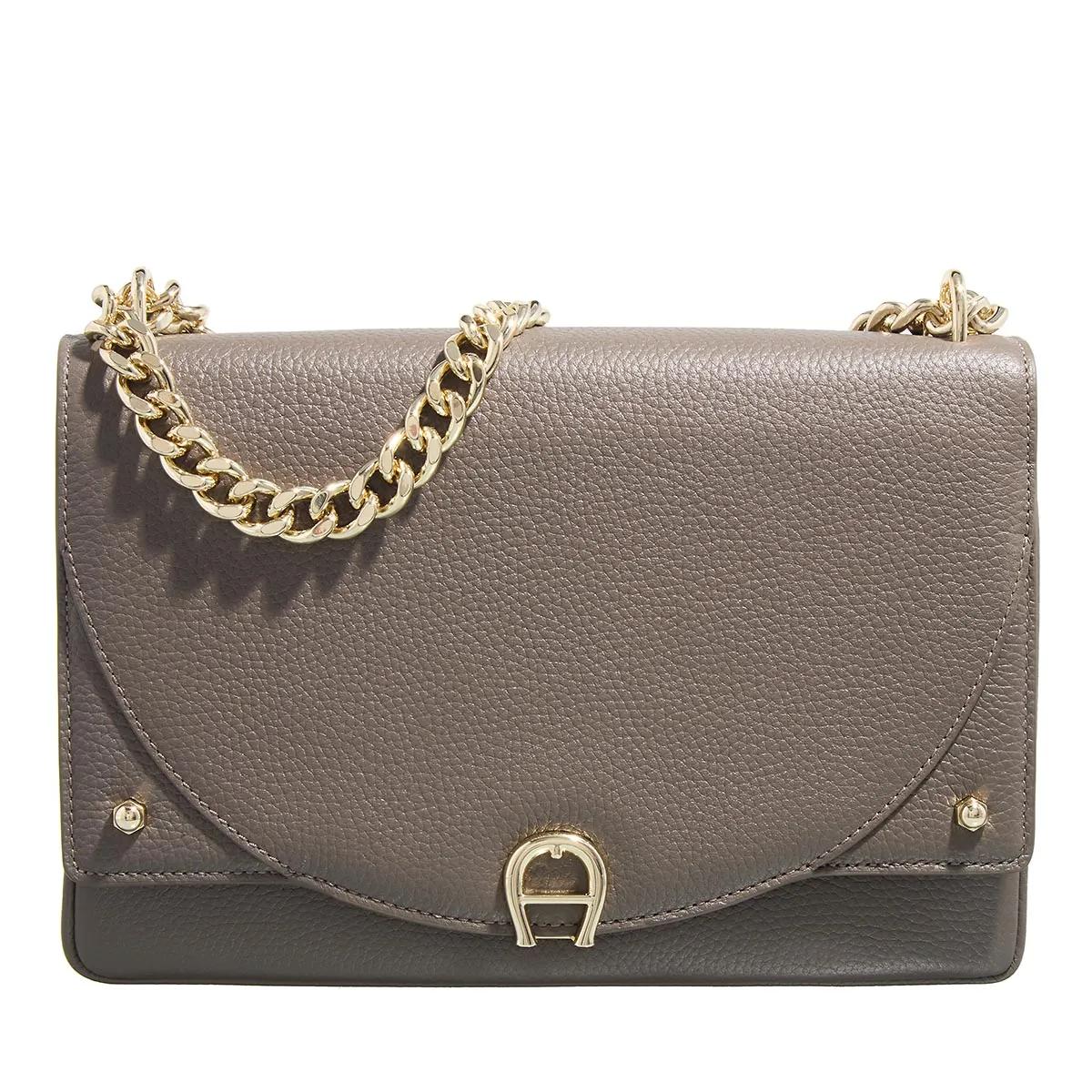 Aigner Schultertasche - Diadora - Gr. unisize - in Taupe - für Damen von aigner