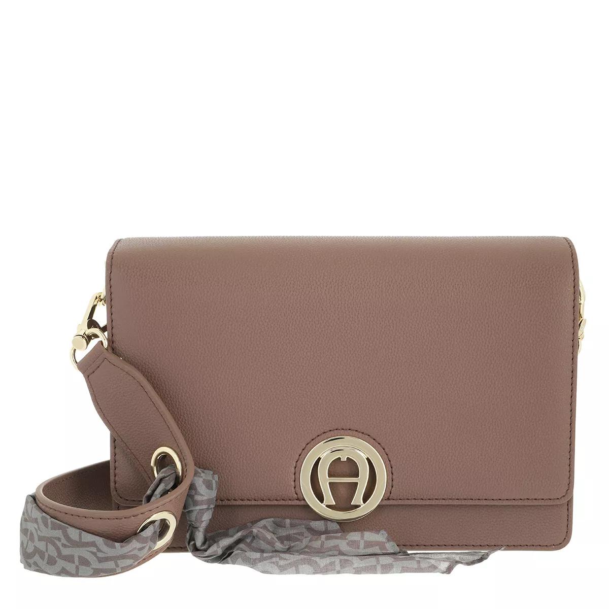 Aigner Umhängetasche - Livia Crossbody Bag - Gr. unisize - in Braun - für Damen von aigner