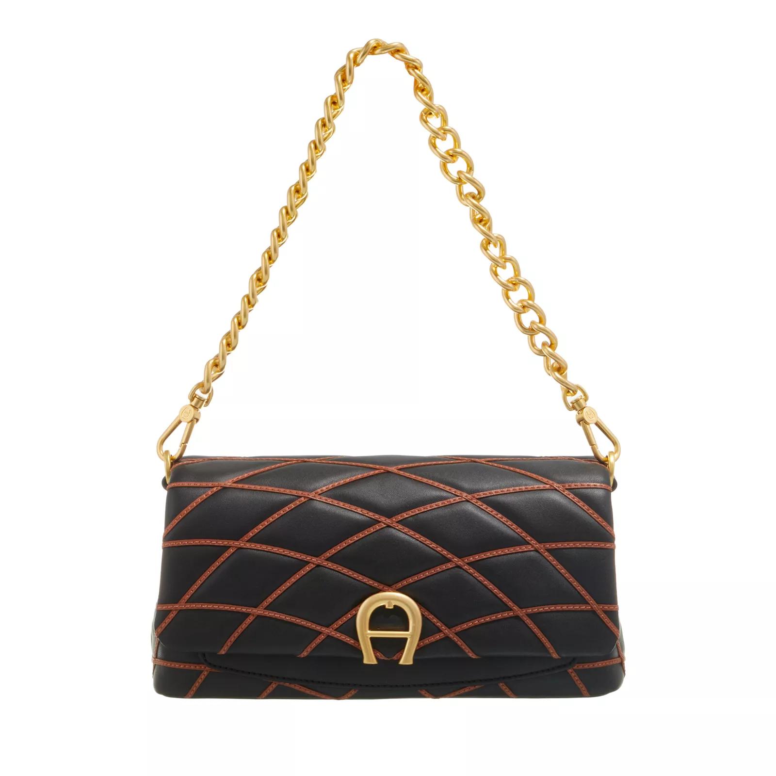 Aigner Schultertasche - Topstitch - Gr. unisize - in Schwarz - für Damen Aigner Schultertasche - Topstitch - Gr. unisize - in Schwarz - für Damen von aigner