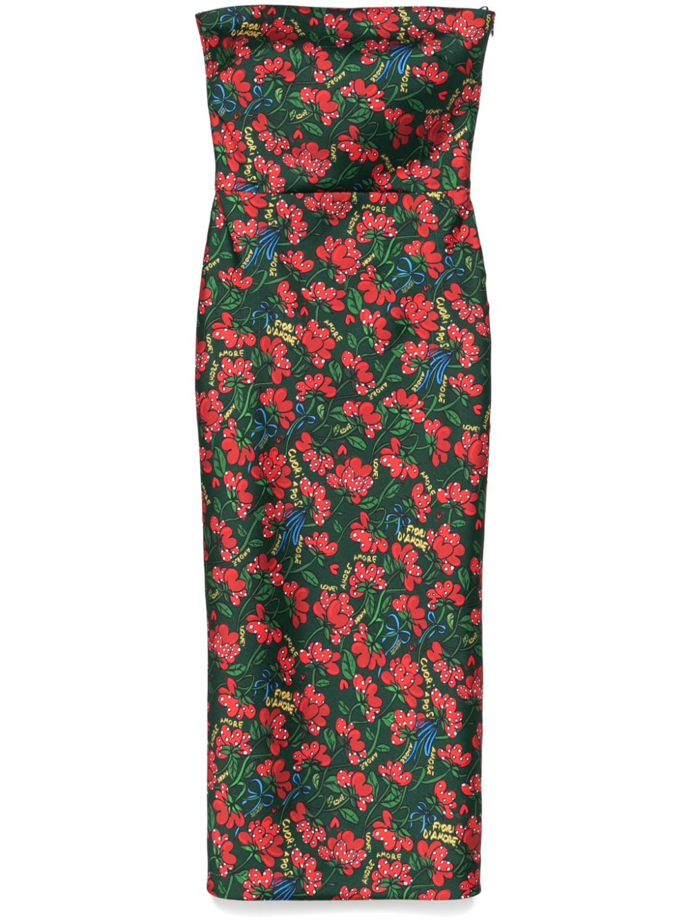 alessandro enriquez floral-print midi dress - Green von alessandro enriquez