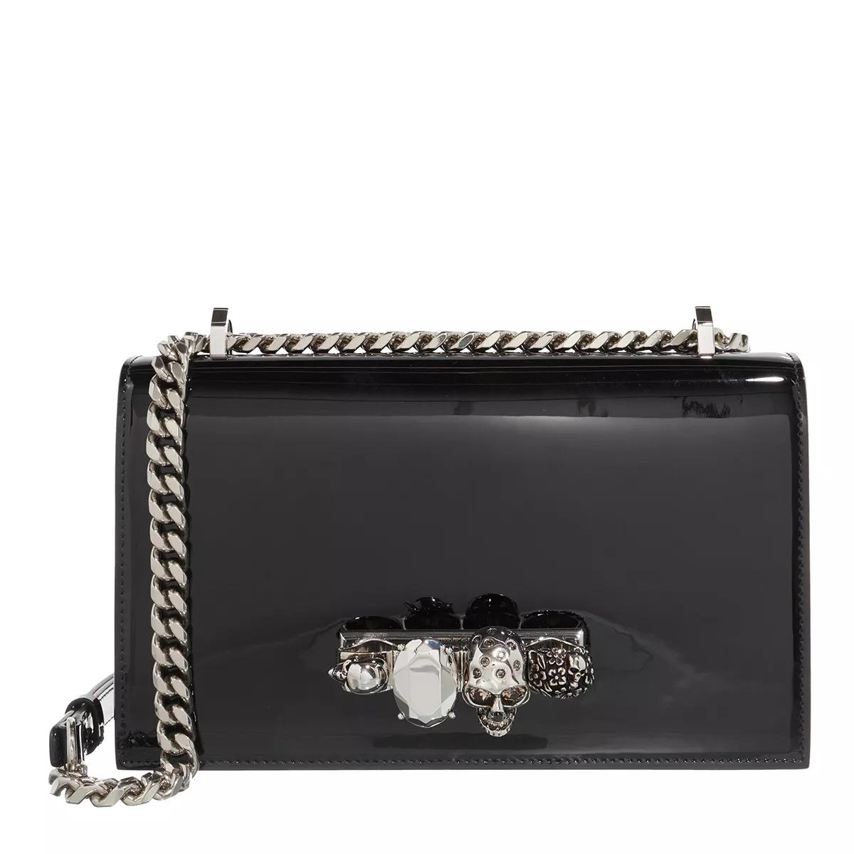 Alexander McQueen Henkeltasche - Embellished Satchel Bag - Gr. unisize - in Schwarz - für Damen von alexander mcqueen