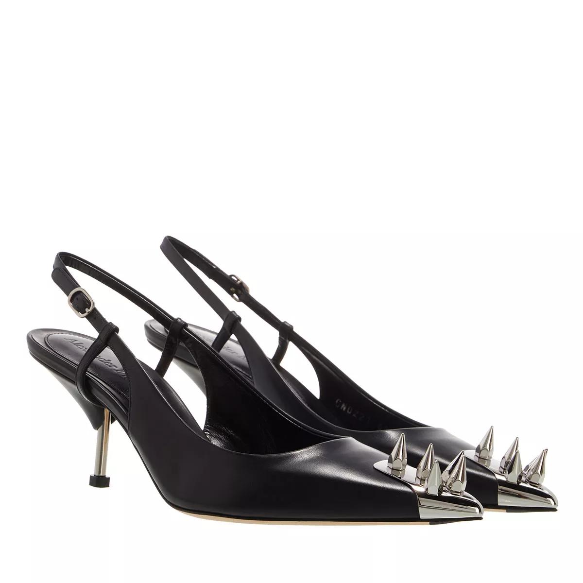 Alexander McQueen Pumps & High Heels - Punk Stud Slingback Pumps Leather - Gr. 39 (EU) - in Schwarz - für Damen von alexander mcqueen