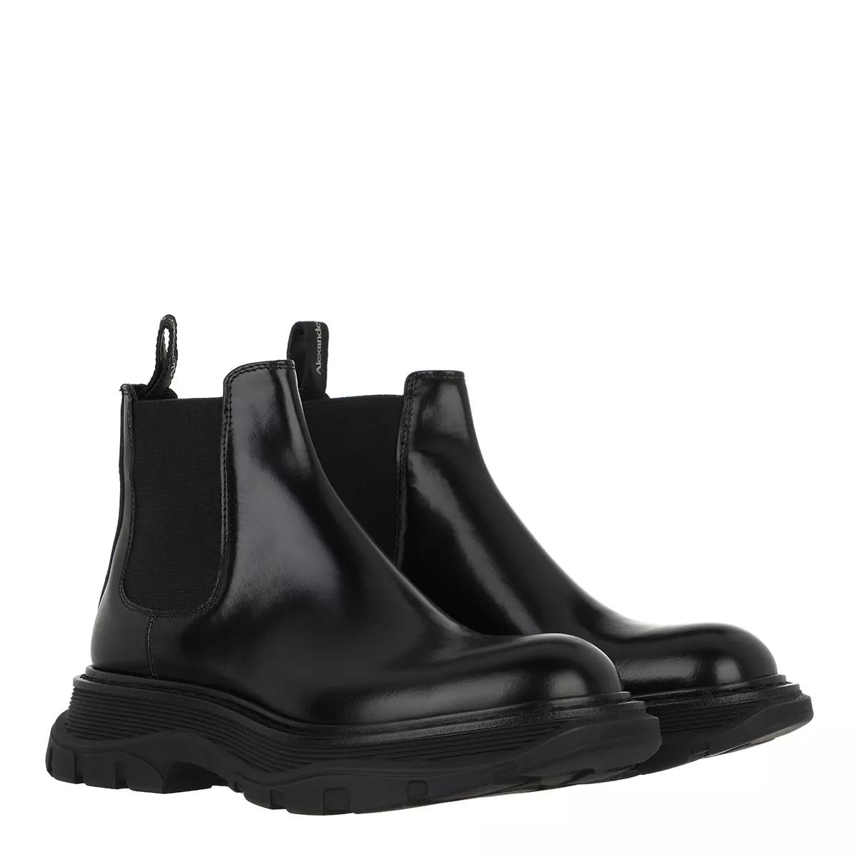 Alexander McQueen Stiefel & Boots - Bootie Smooth Leather - Gr. 37,5 (EU) - in Schwarz - für Damen von alexander mcqueen