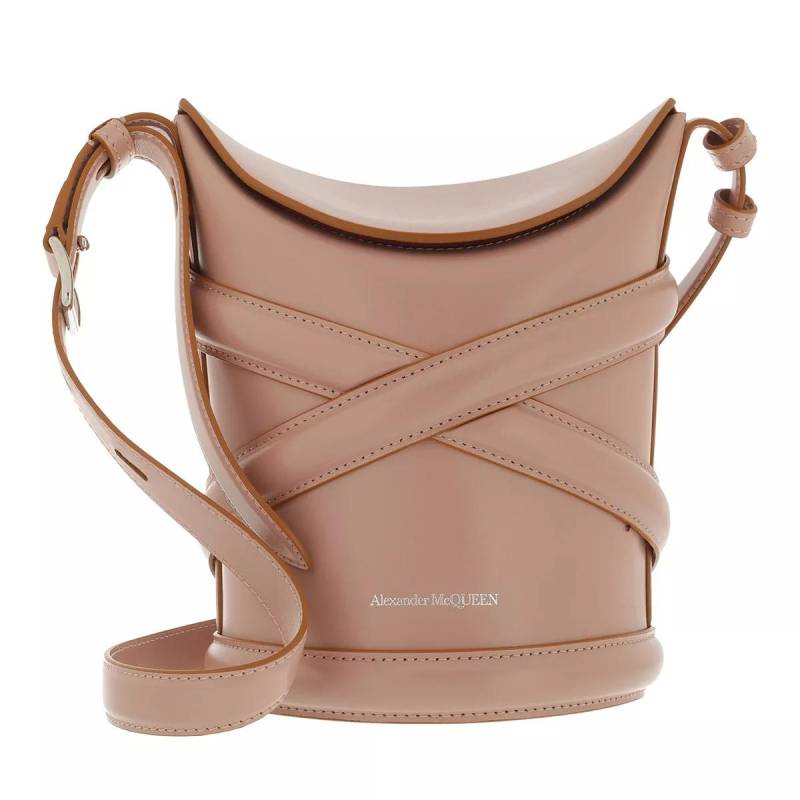 Alexander McQueen Schultertasche - The Curve Bucket Bag Leather - Gr. unisize - in Rosa - für Damen von alexander mcqueen