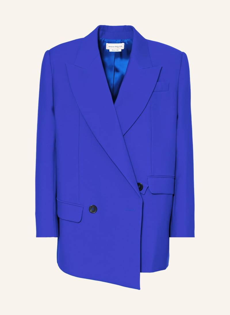 Alexander Mcqueen Blazer blau von alexander mcqueen