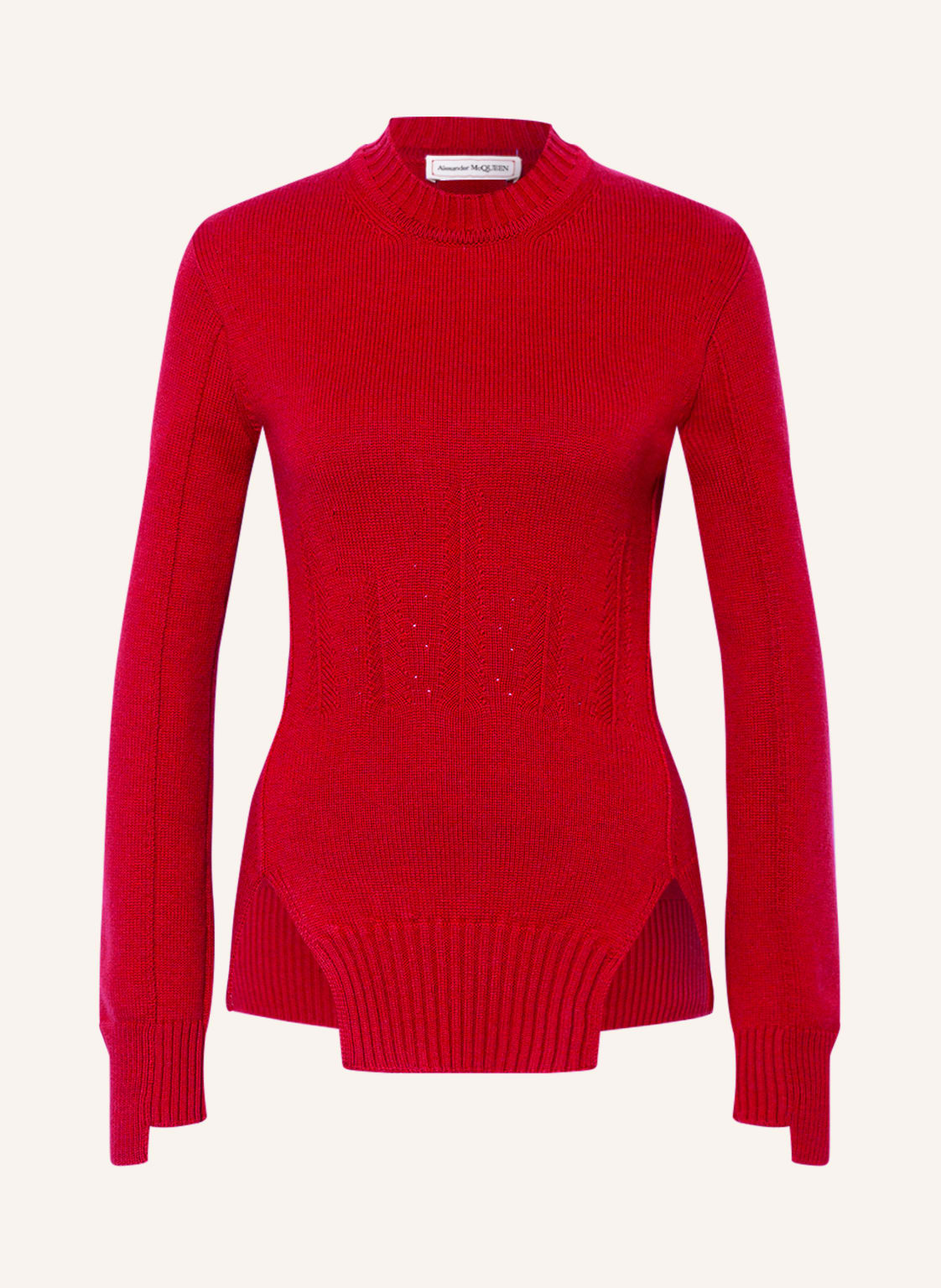 Alexander Mcqueen Cashmere-Pullover rot Alexander Mcqueen Cashmere-Pullover rot von alexander mcqueen