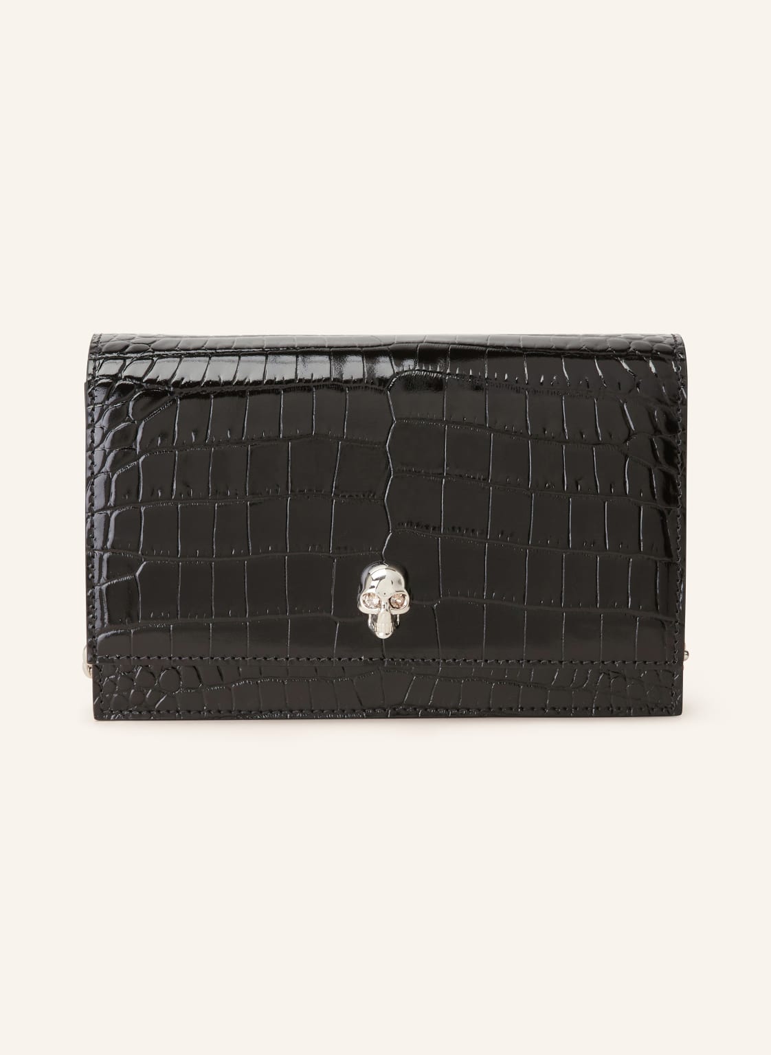 Alexander Mcqueen Clutch Mini Skull schwarz von alexander mcqueen