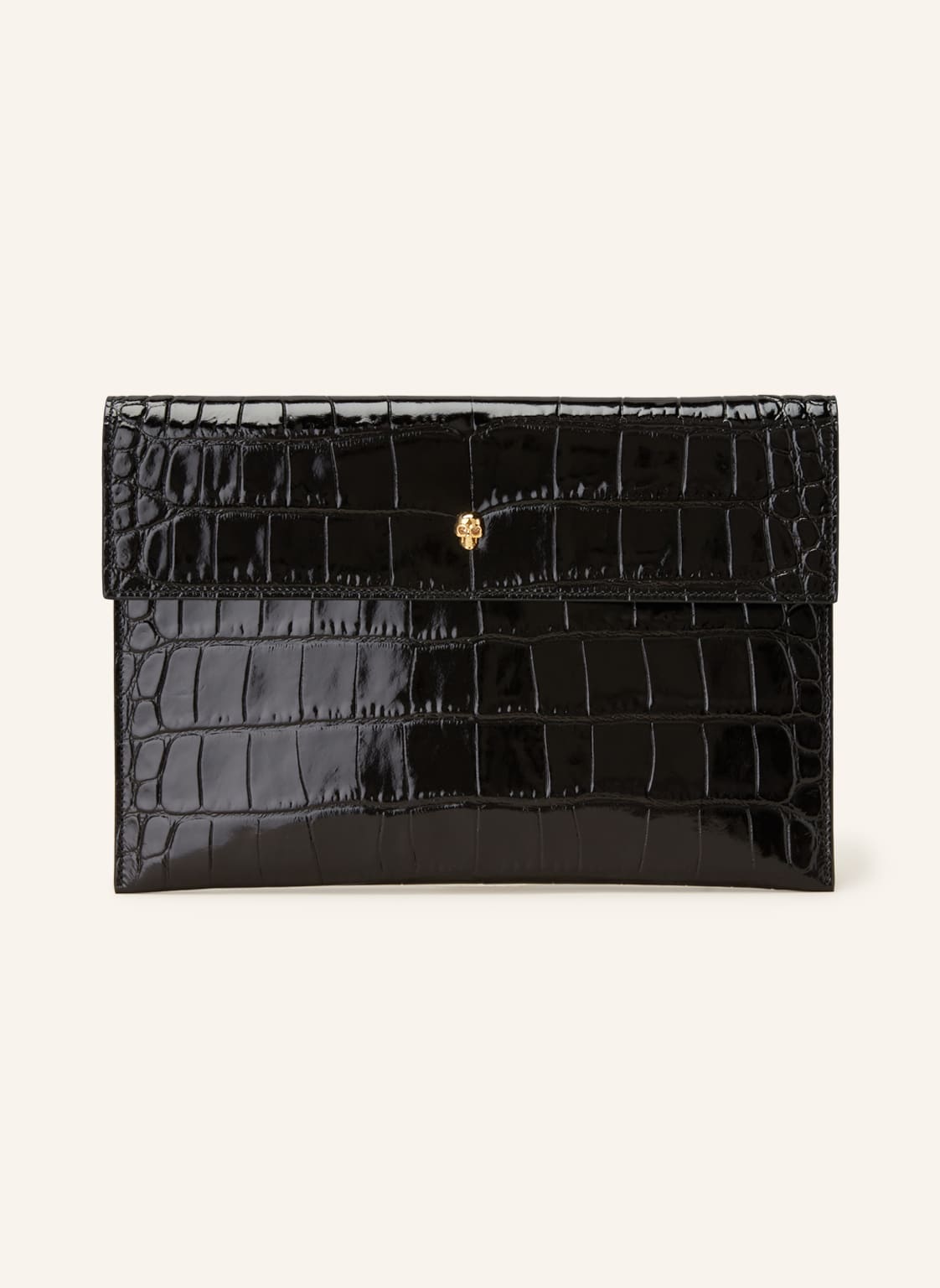 Alexander Mcqueen Clutch The Skull schwarz von alexander mcqueen