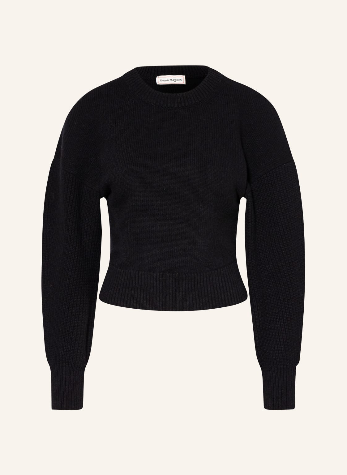 Alexander Mcqueen Cropped-Pullover schwarz von alexander mcqueen