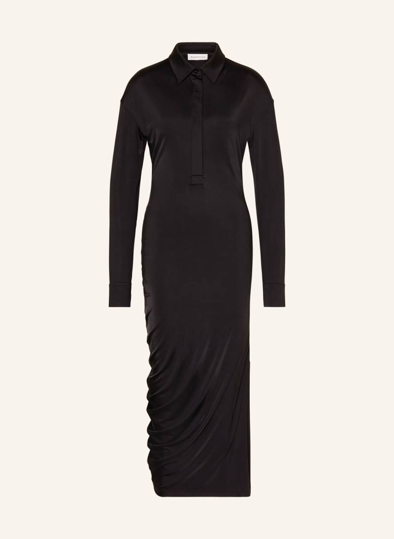 Alexander Mcqueen Hemdblusenkleid Aus Jersey schwarz von alexander mcqueen