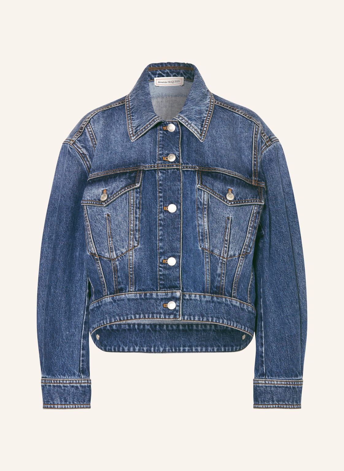 Alexander Mcqueen Jeansjacke blau Alexander Mcqueen Jeansjacke blau von alexander mcqueen