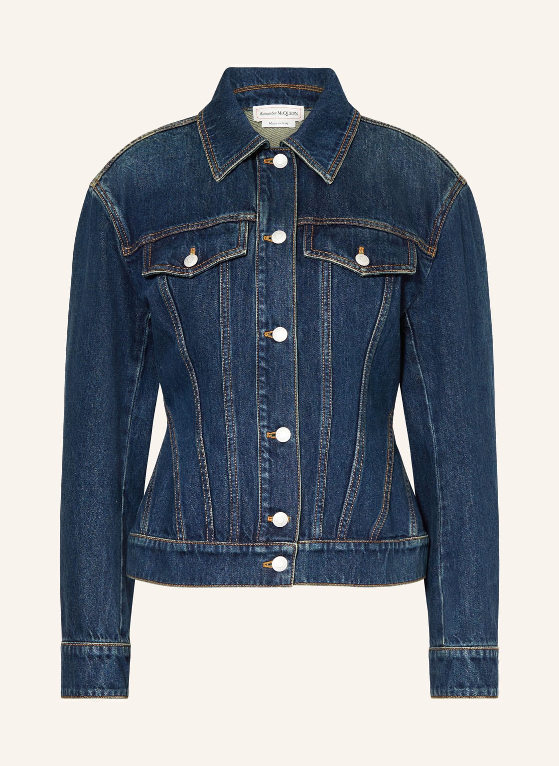 Alexander Mcqueen Jeansjacke blau von alexander mcqueen