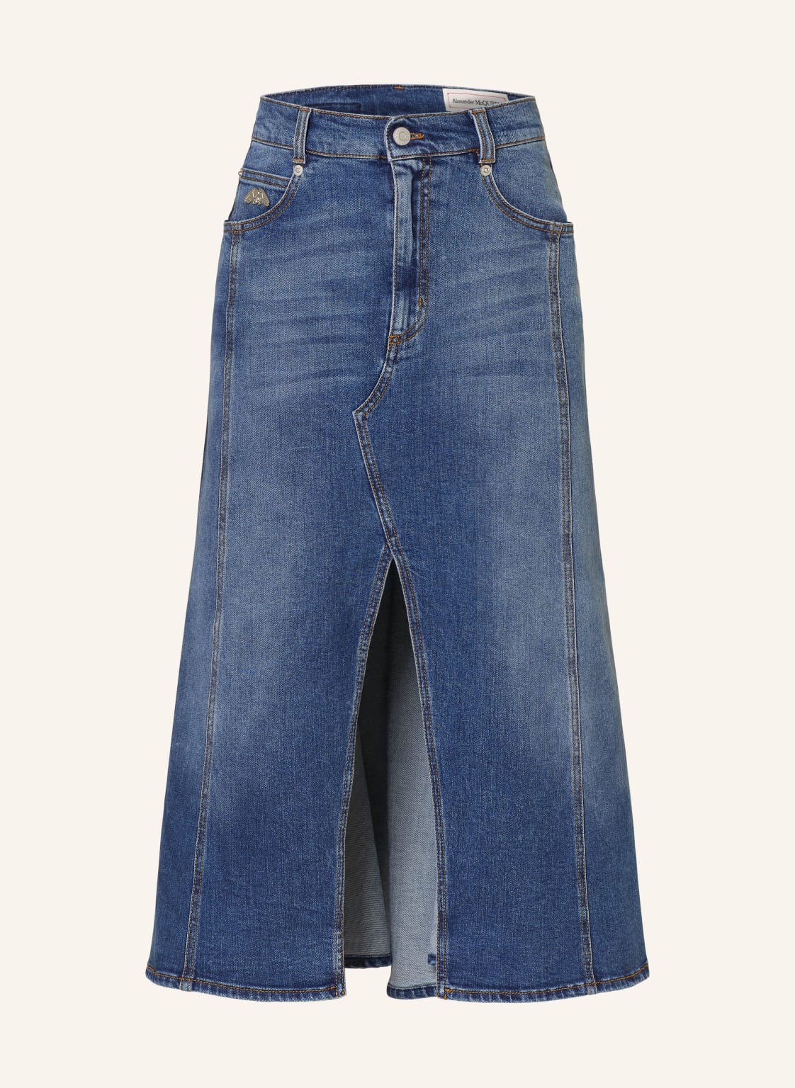 Alexander Mcqueen Jeansrock blau Alexander Mcqueen Jeansrock blau von alexander mcqueen