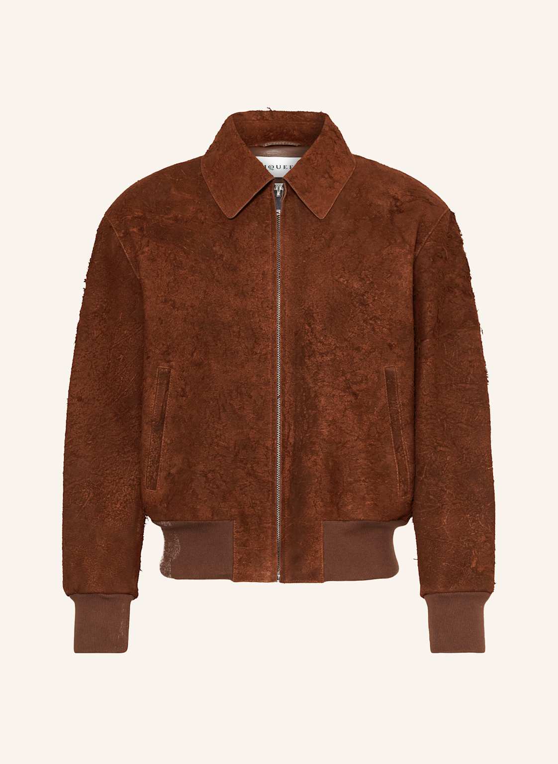 Alexander Mcqueen Lederblouson braun von alexander mcqueen