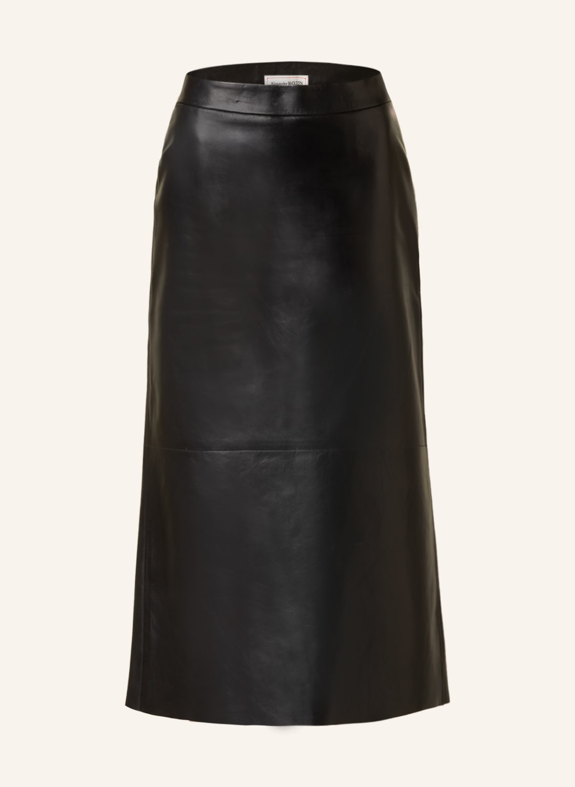 Alexander Mcqueen Lederrock schwarz Alexander Mcqueen Lederrock schwarz von alexander mcqueen