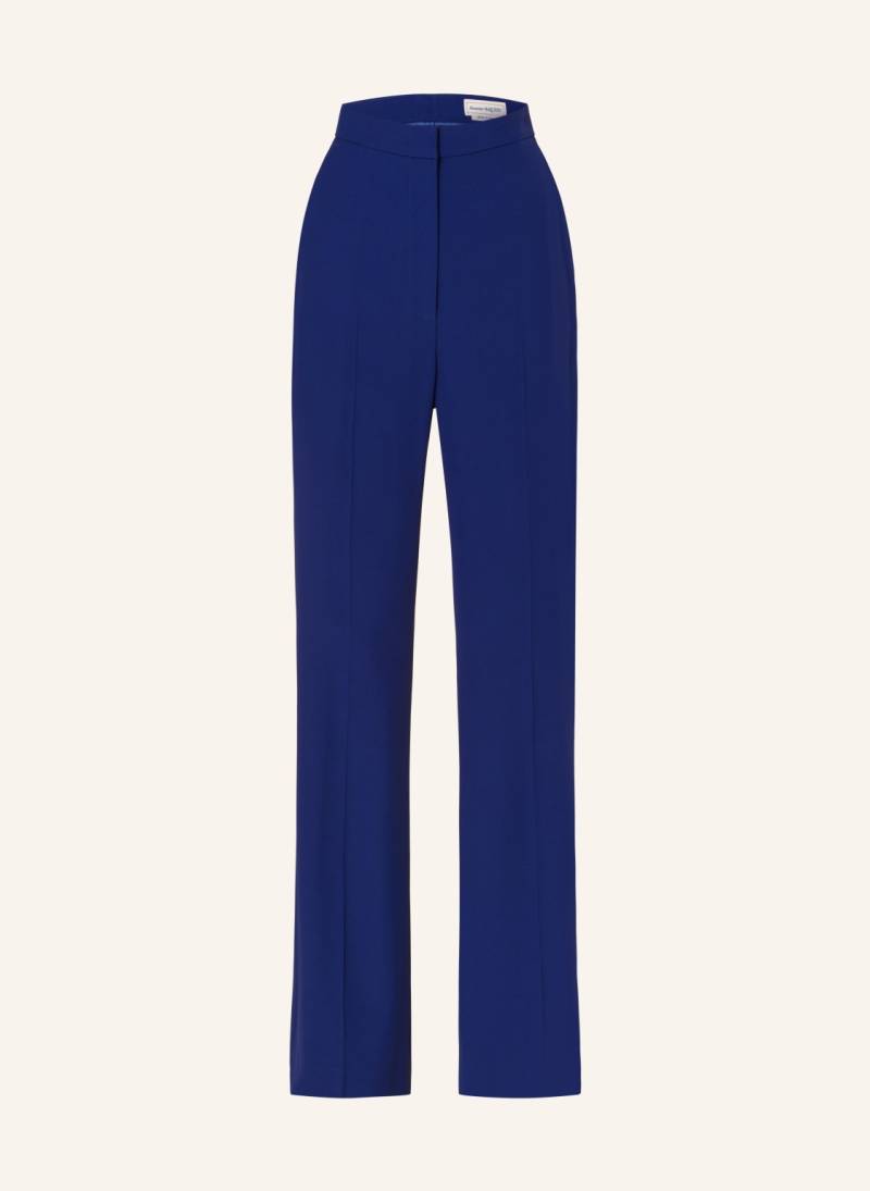 Alexander Mcqueen Marlenehose blau von alexander mcqueen