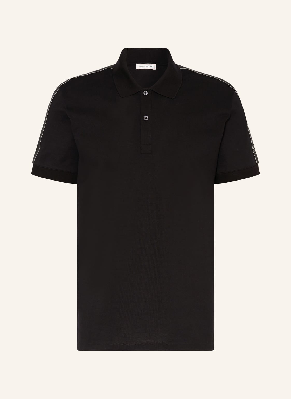 Alexander Mcqueen Piqué-Poloshirt Regular Fit schwarz von alexander mcqueen