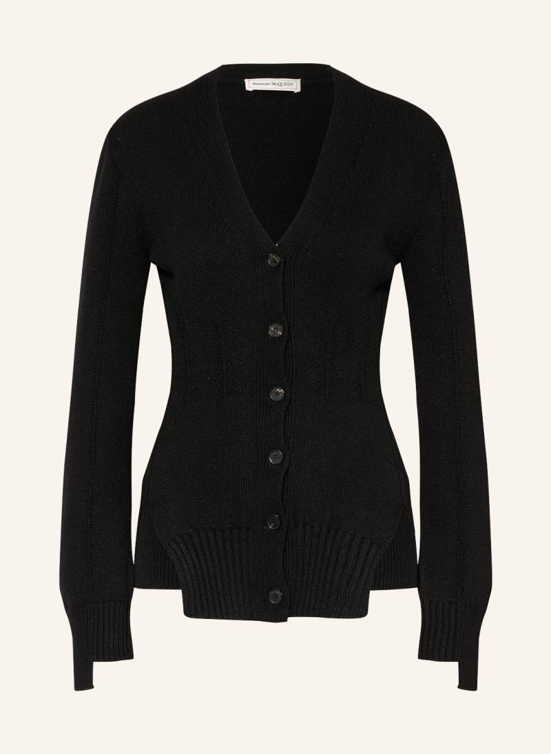 Alexander Mcqueen Strickjacke Aus Cashmere schwarz von alexander mcqueen