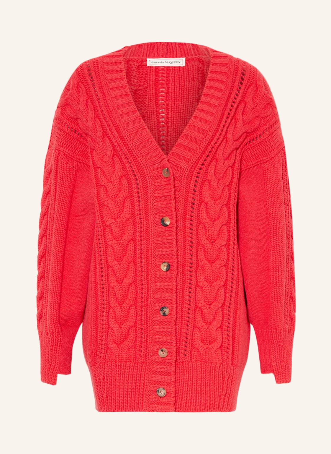Alexander Mcqueen Strickjacke rot Alexander Mcqueen Strickjacke rot von alexander mcqueen