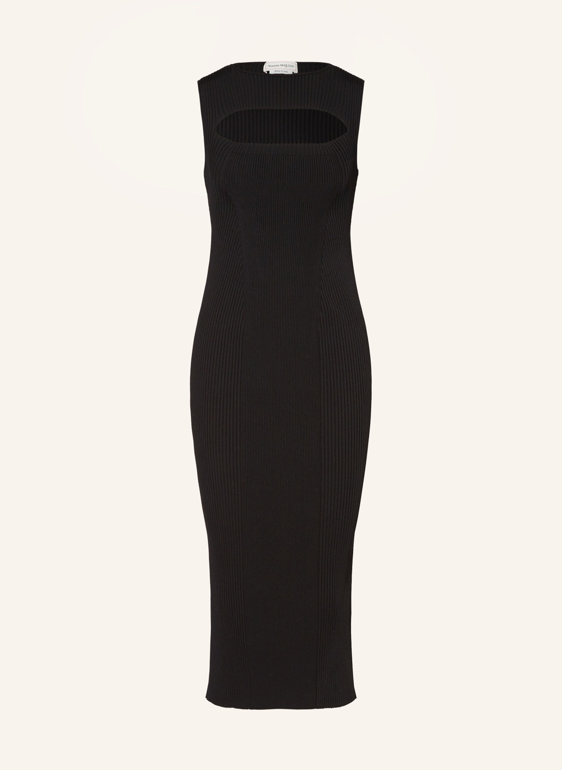 Alexander Mcqueen Strickkleid Mit Cut-Out schwarz von alexander mcqueen