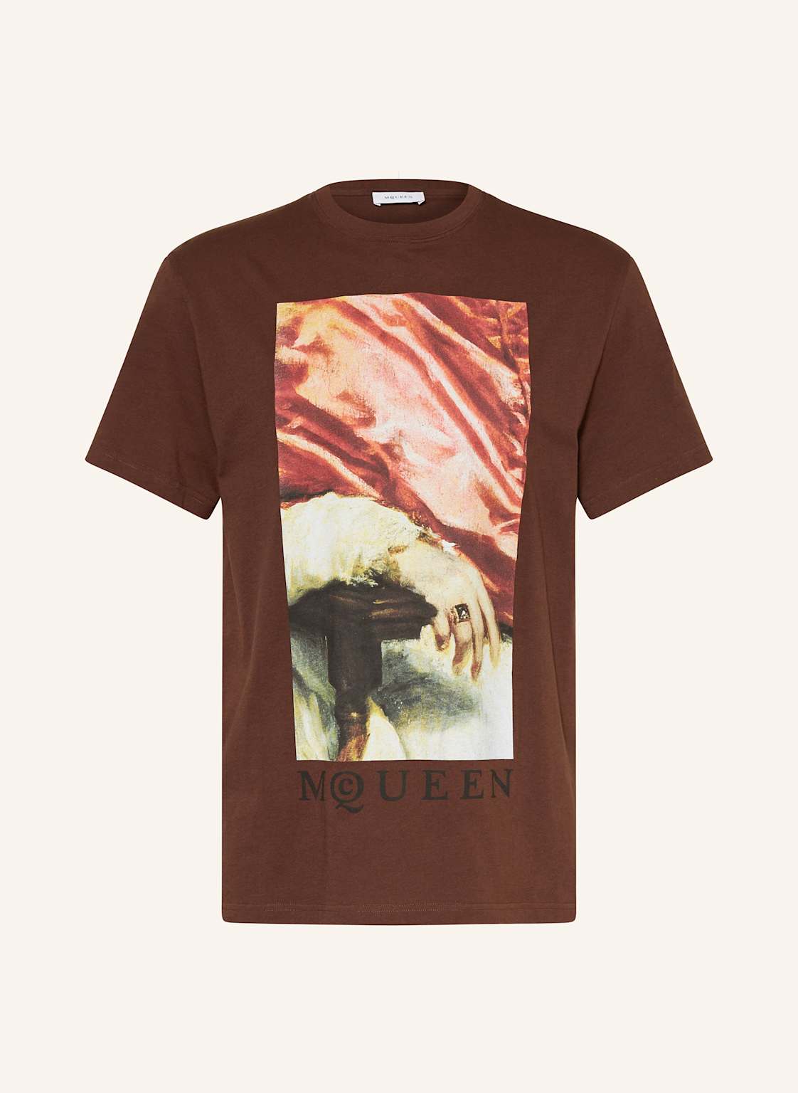 Alexander Mcqueen T-Shirt braun von alexander mcqueen