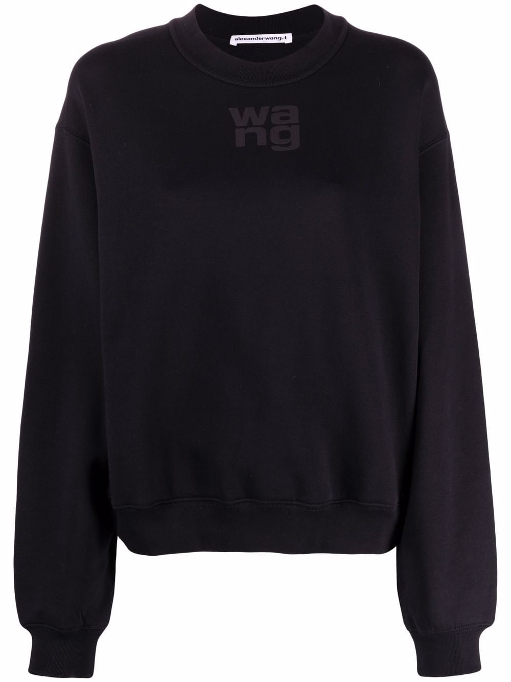 Alexander Wang logo-print crew neck sweatshirt - Black von Alexander Wang