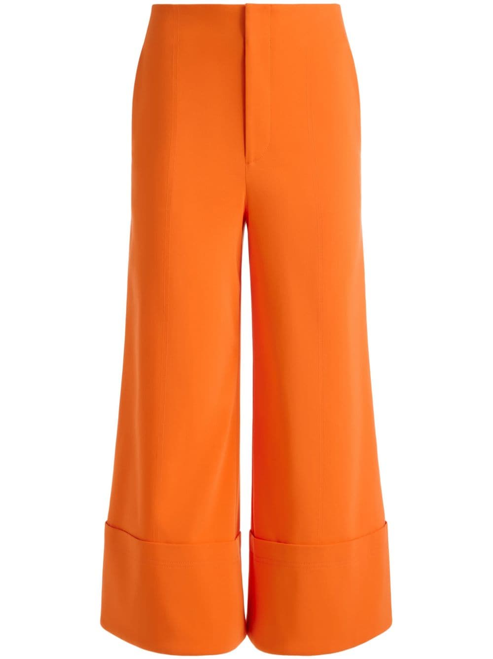 alice + olivia Andra wide-leg cropped trousers - Orange von alice + olivia