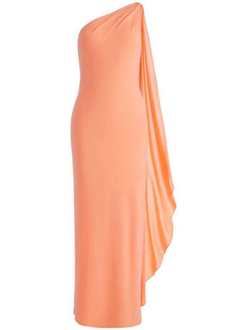 alice + olivia Anja draped maxi dress - Orange von alice + olivia