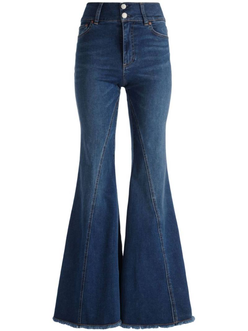 alice + olivia Beautiful Seamed flared jeans - Blue von alice + olivia