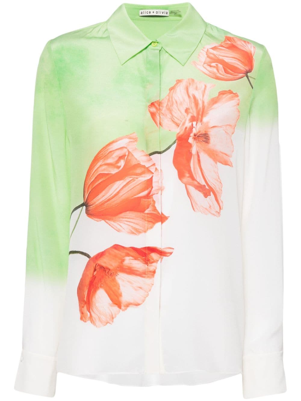 alice + olivia Brady floral-print shirt - Green von alice + olivia