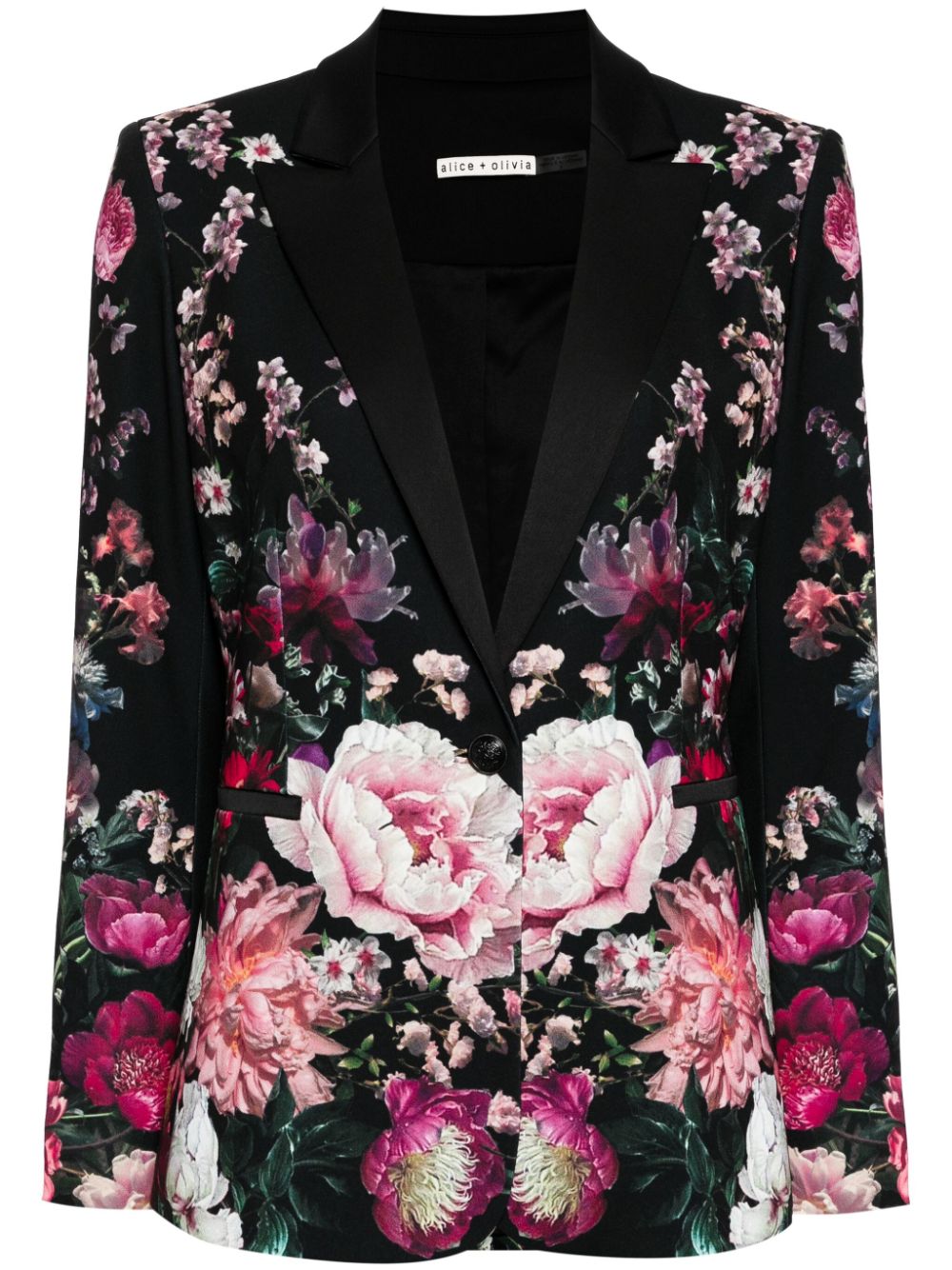 alice + olivia Breann floral-print blazer - Black von alice + olivia