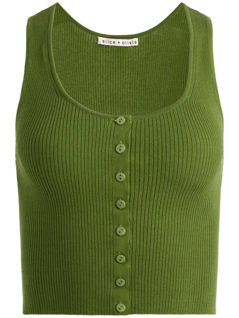 alice + olivia Daryn tank top - Green von alice + olivia