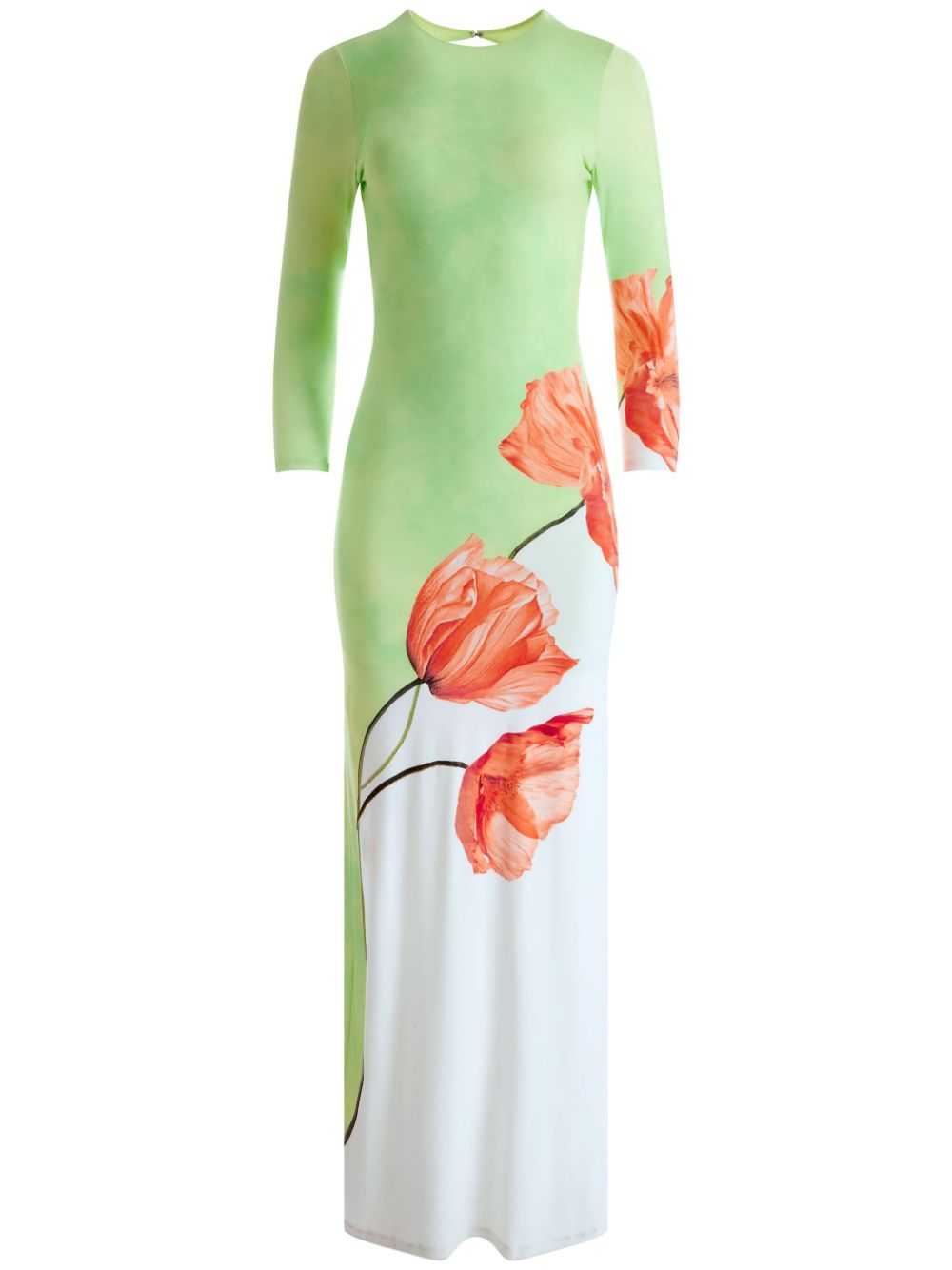 alice + olivia Delora tulip-print dress - Green von alice + olivia