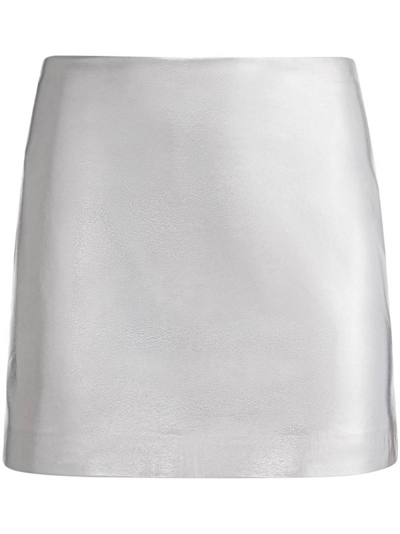 alice + olivia Elana mini skirt - Silver von alice + olivia