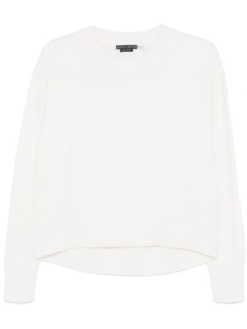 alice + olivia Elsa sweater - White von alice + olivia