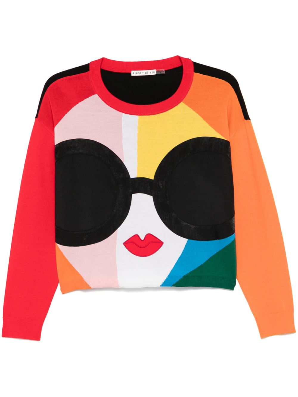 alice + olivia Gleeson Staceface sweater - Black von alice + olivia