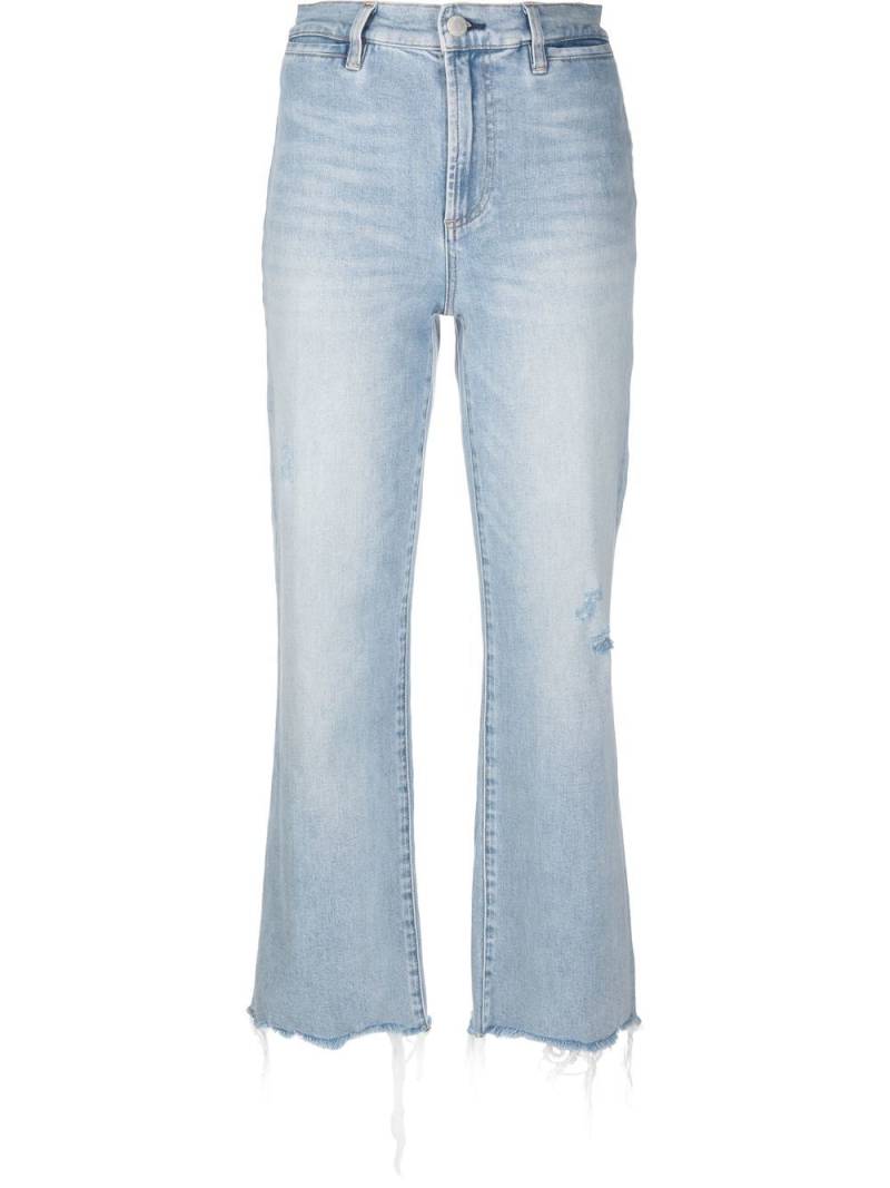 alice + olivia Gorgeous raw-cut gaucho jeans - Blue von alice + olivia