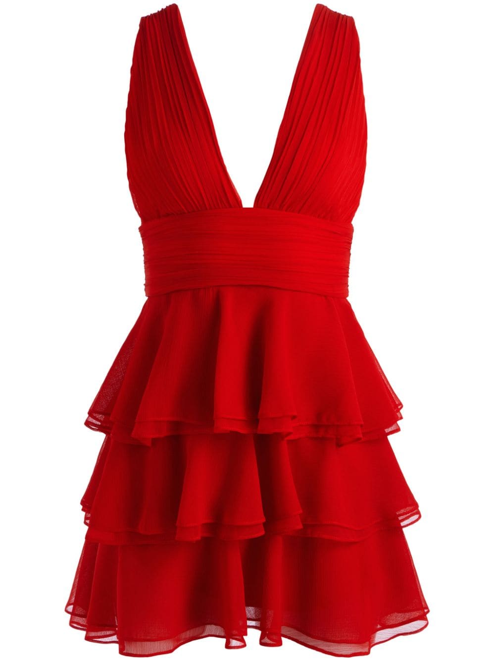 alice + olivia Holly ruffled minidress - Red von alice + olivia