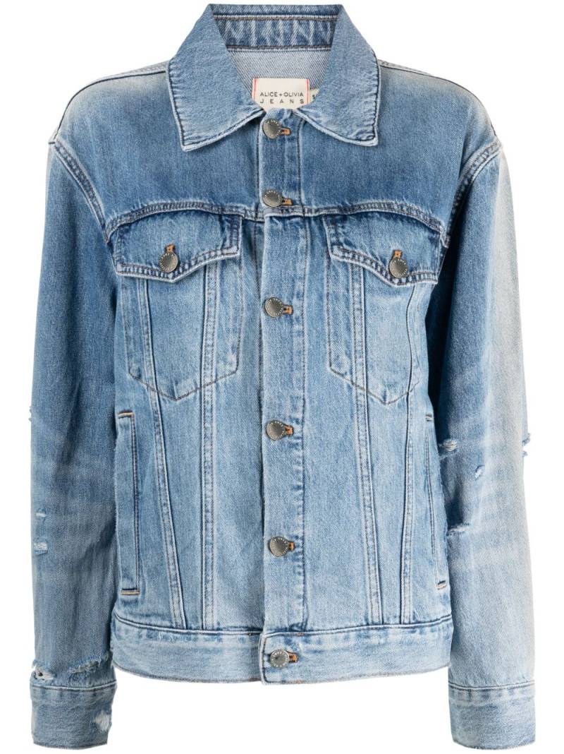 alice + olivia Jeff denim jacket - Blue von alice + olivia