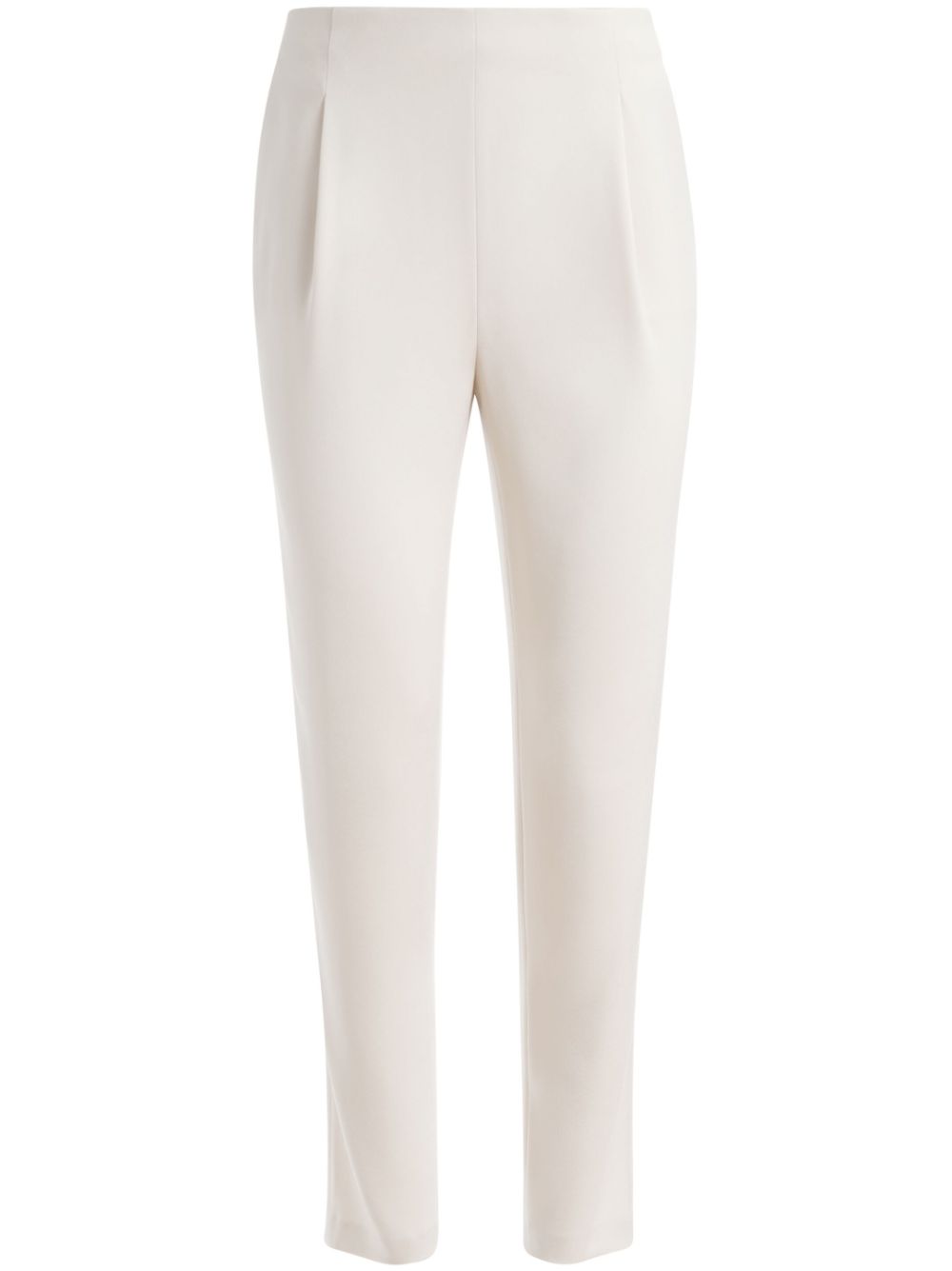 alice + olivia Jessie satin slim-fit trousers - White von alice + olivia