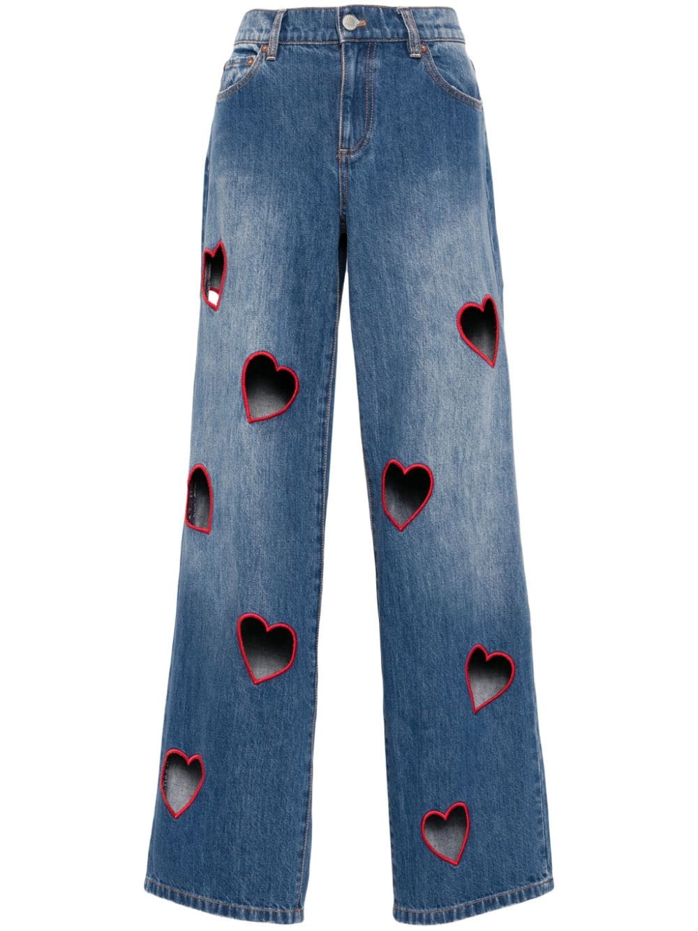 alice + olivia Karrie cut-out jeans - Blue von alice + olivia