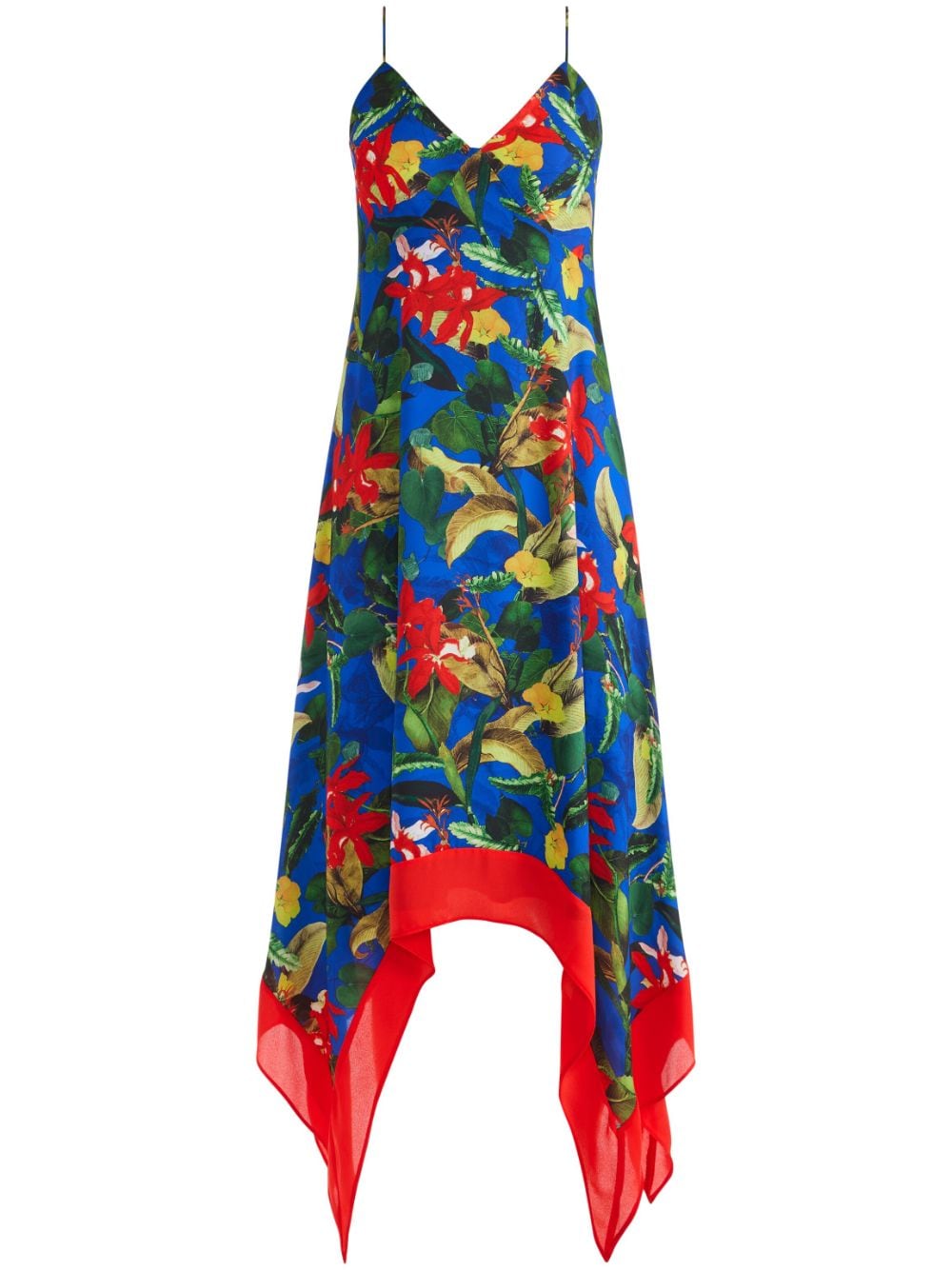 alice + olivia Kayson floral-print midi dress - Blue von alice + olivia