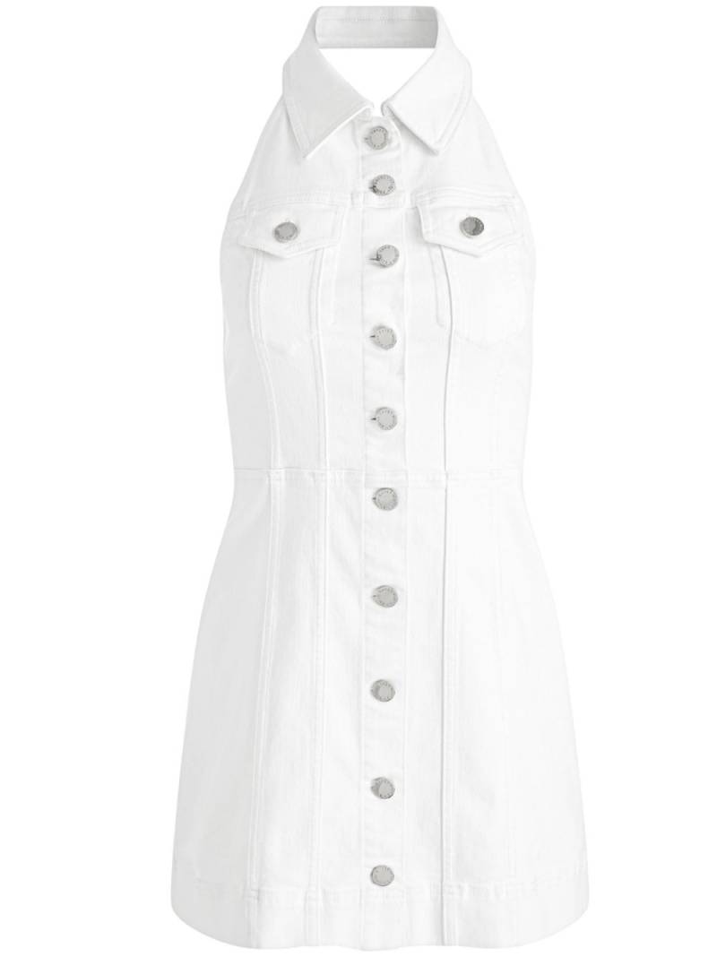 alice + olivia Kendall denim minidress - White von alice + olivia