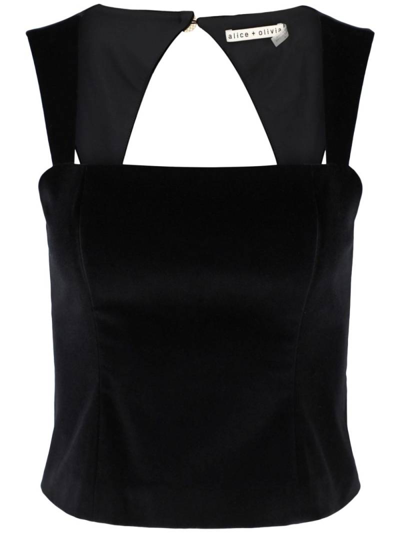 alice + olivia Keria top - Black von alice + olivia