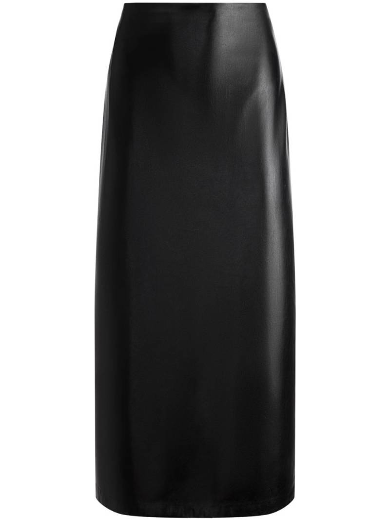 alice + olivia Maeve faux-leather midi skirt - Black von alice + olivia