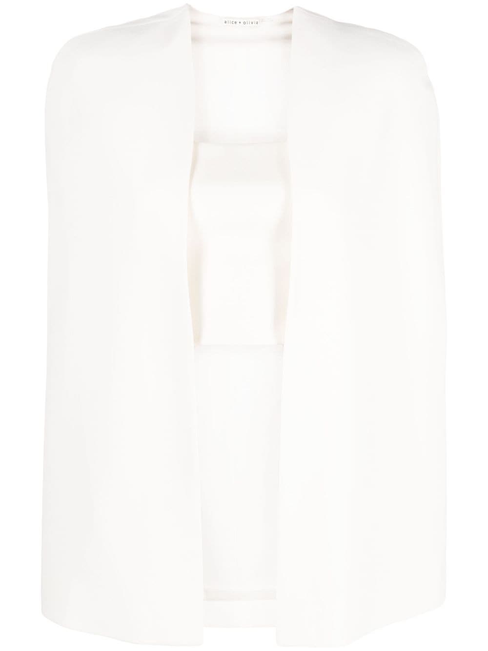 alice + olivia Marica square-neck cape top - Neutrals von alice + olivia