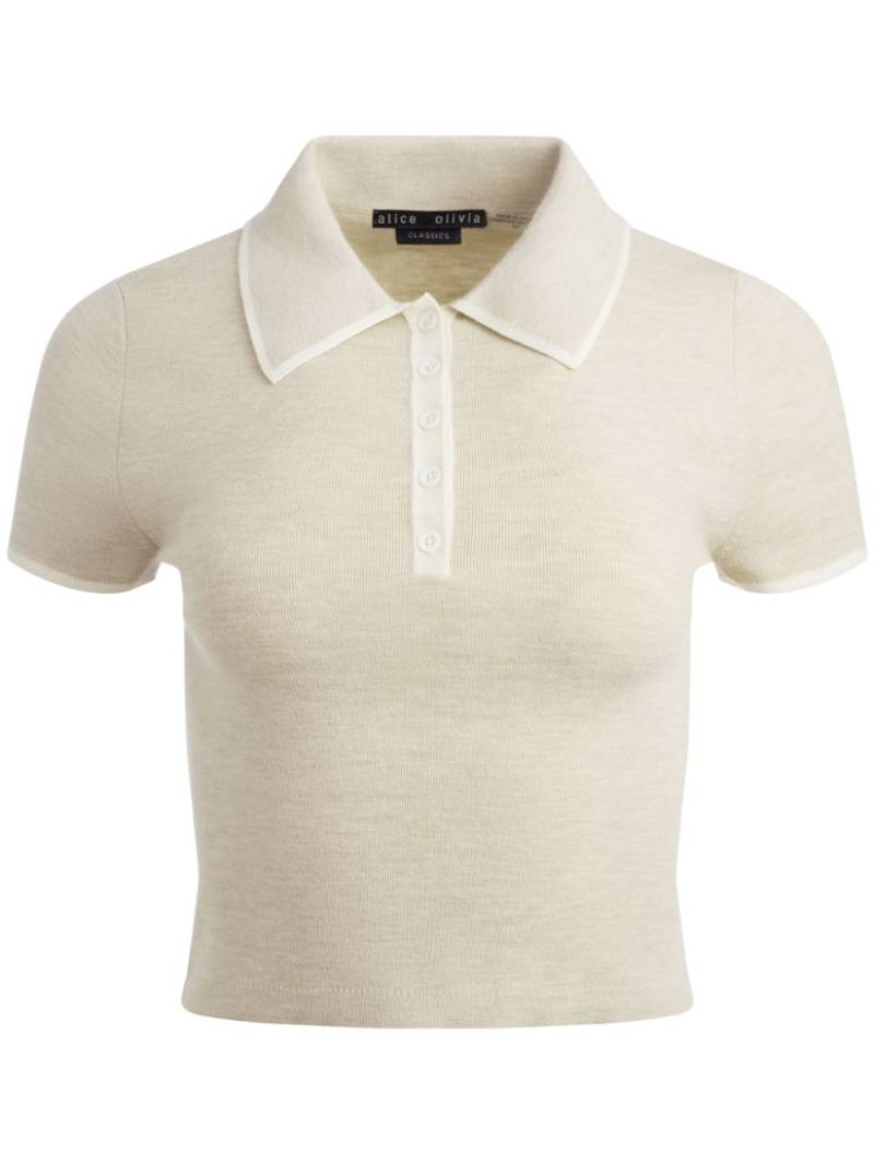 alice + olivia Meda polo shirt - Neutrals von alice + olivia