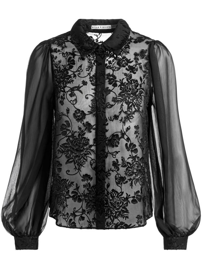 alice + olivia Roanne blouse - Black von alice + olivia